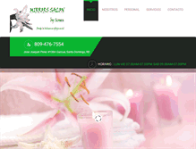 Tablet Screenshot of mirrorssalon.com